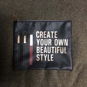 3/$10 Large Cosmetic Black Bag